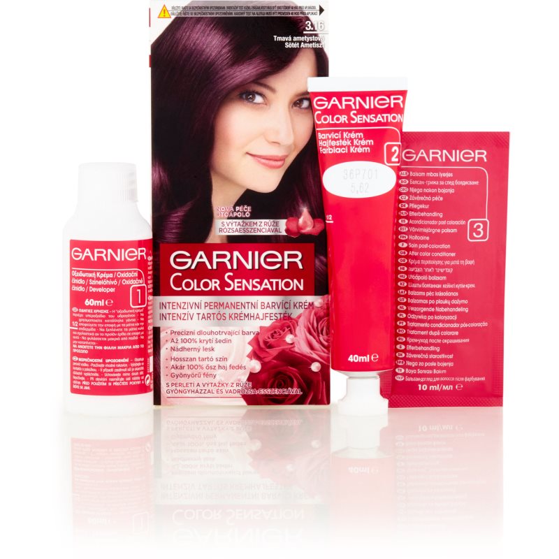 Garnier Color Sensation coloração de cabelo tom 3.16 Deep Amethyste