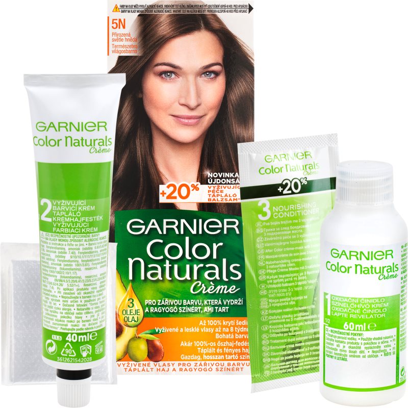 Garnier Color Naturals Creme Haarfarbe Farbton 5N Nude Light Brown
