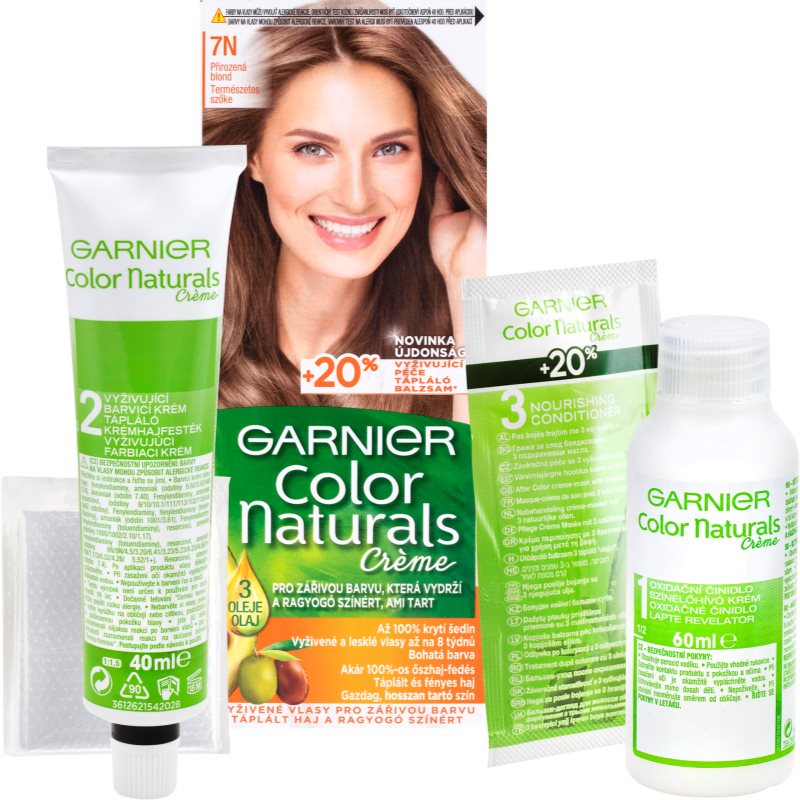 Garnier Color Naturals Creme coloração de cabelo tom 7N Nude Blond