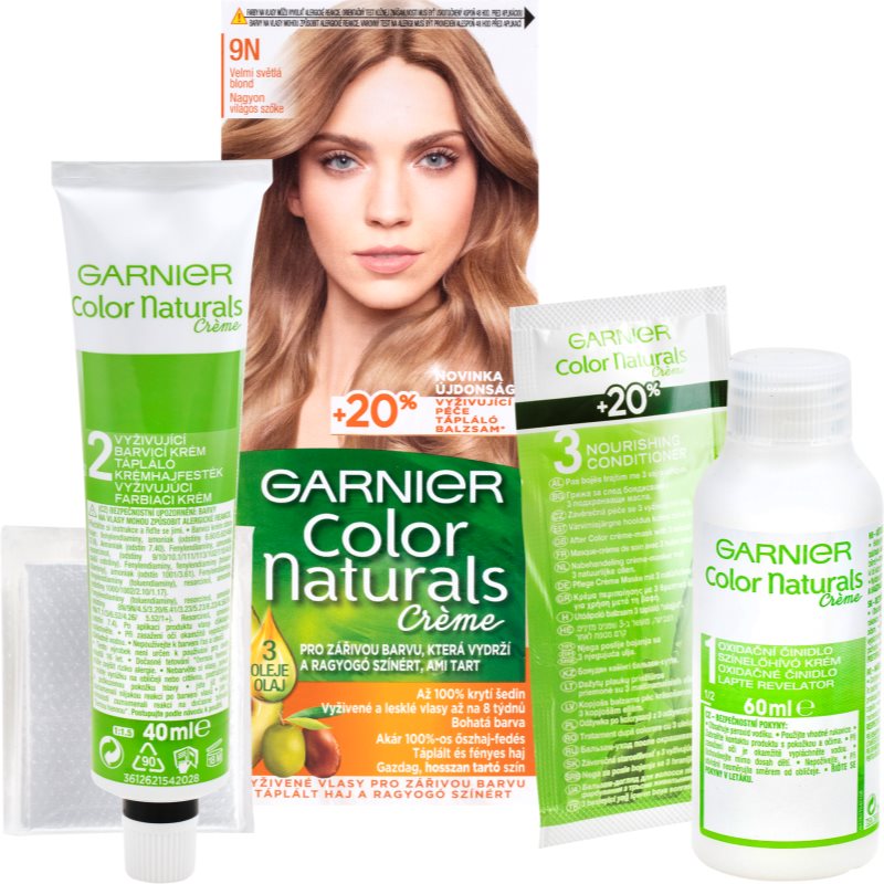 Garnier Color Naturals Creme coloração de cabelo tom 9N Nude Extra Light Blonde