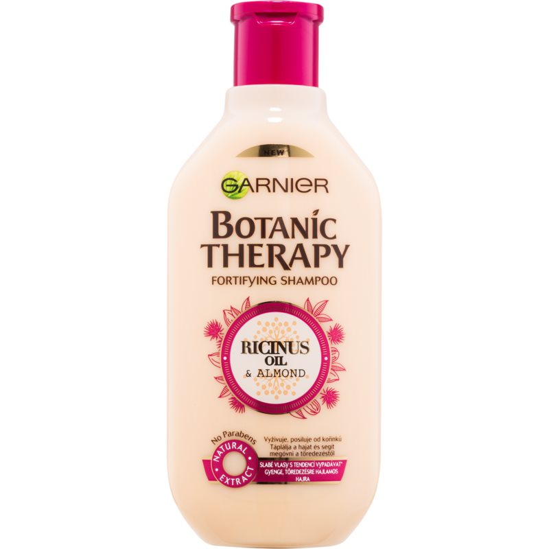 Garnier Botanic Therapy Ricinus Oil Stärkendes Shampoo für schwaches Haar mit Neigung zu Haarausfall 400 ml