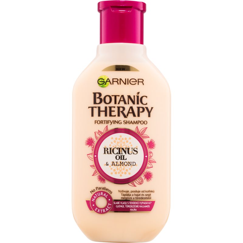 Garnier Botanic Therapy Ricinus Oil Stärkendes Shampoo für schwaches Haar mit Neigung zu Haarausfall 250 ml