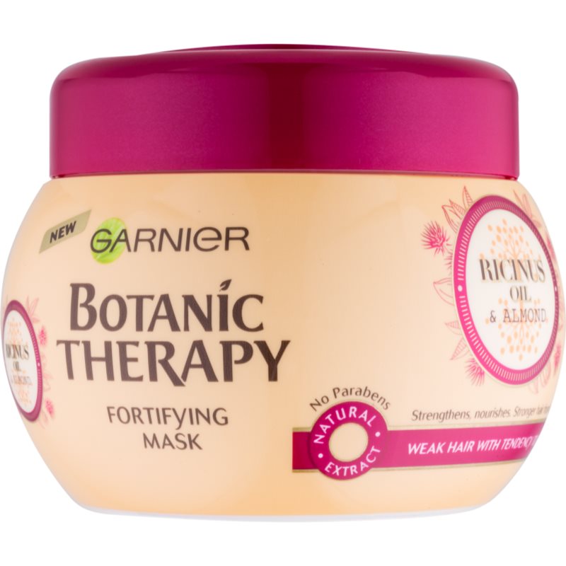 Garnier Botanic Therapy Ricinus Oil mascarilla fortificante para cabello débil y con tendencia a caer 300 ml