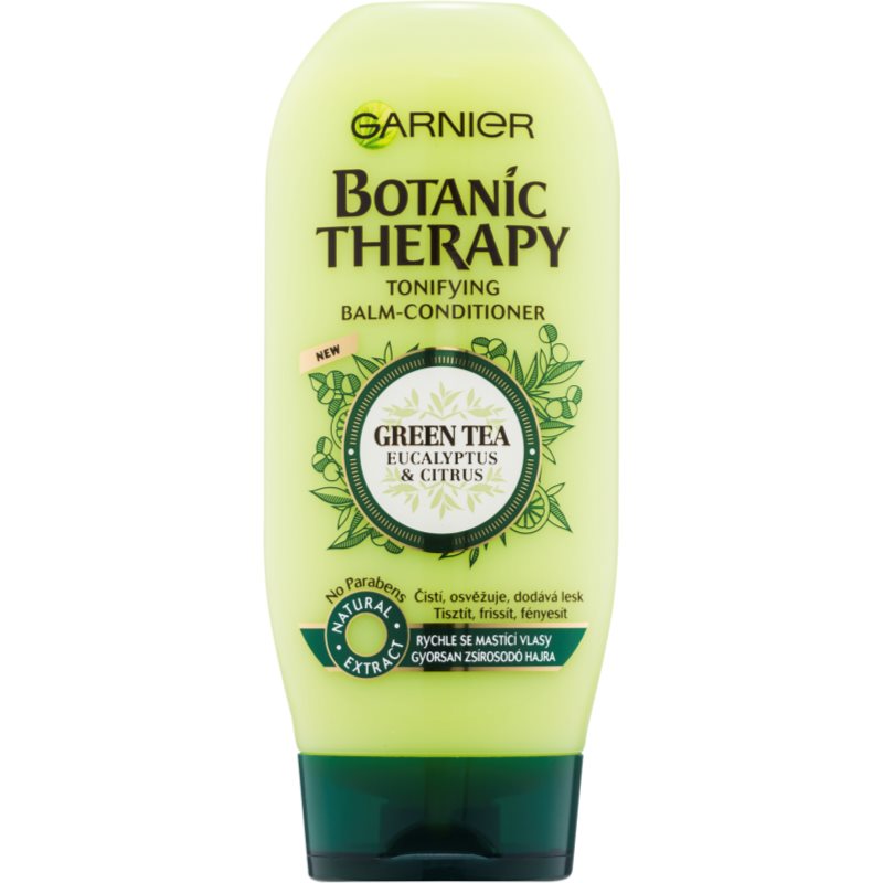 Garnier Botanic Therapy Green Tea bálsamo para cabelo oleoso sem parabenos 200 ml