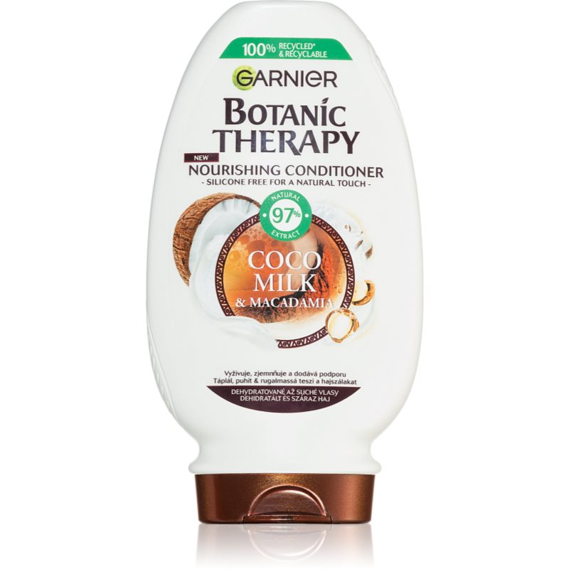 Garnier Botanic Therapy Coco Milk & Macadamia bálsamo nutritivo para cabelos secos e fortes 200 ml