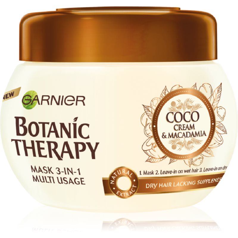 Garnier Botanic Therapy Coco Milk & Macadamia nährende Maske für trockenes Haar 300 ml