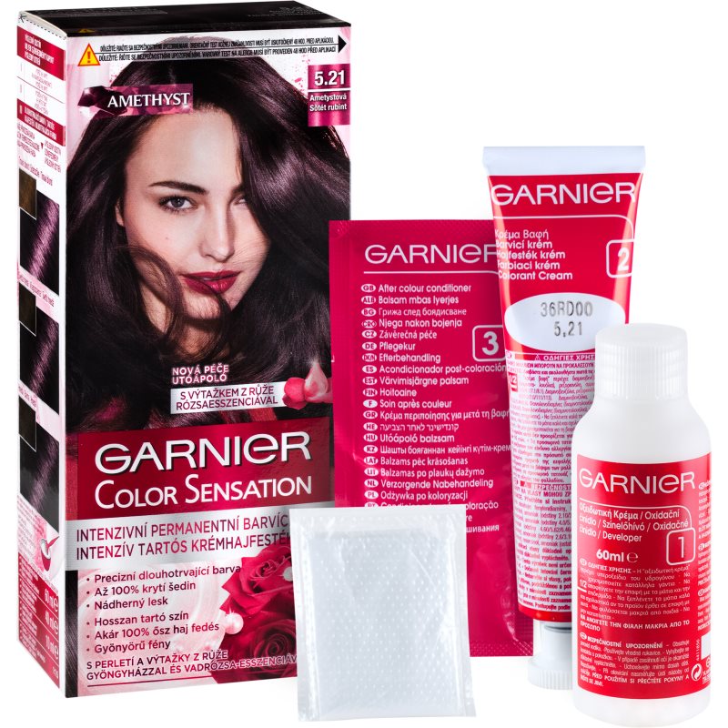 Garnier Color Sensation barva na vlasy odstín 5.21 Dark Amethyst