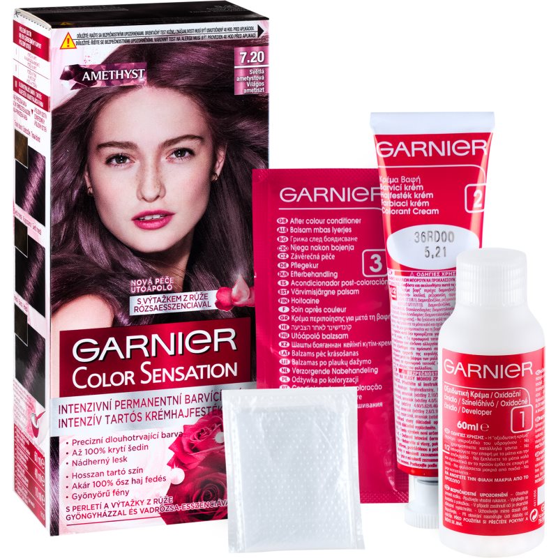 Garnier Color Sensation coloração de cabelo tom 7.20 Light Amethyst