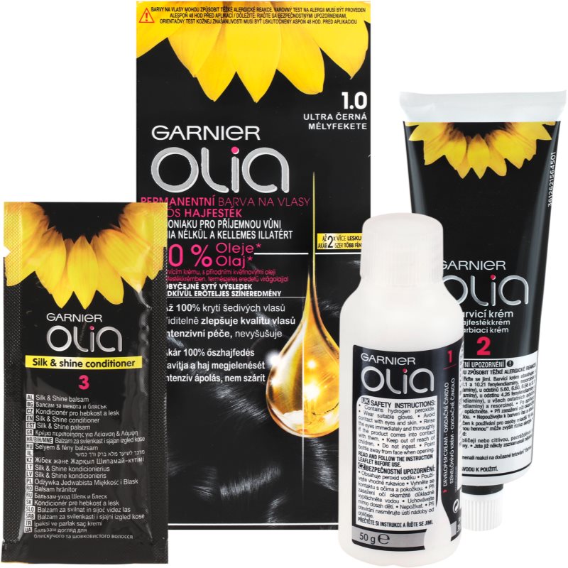 Garnier Olia barva na vlasy odstín 1.0 Deep Black