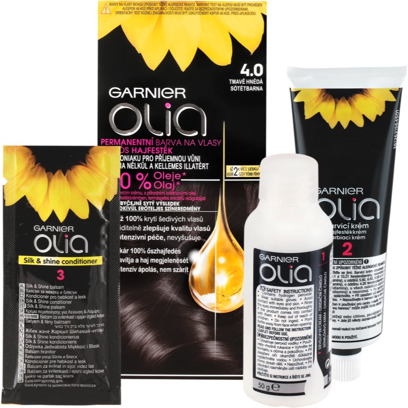 Garnier Olia боя за коса цвят 4.0 Dark Brown