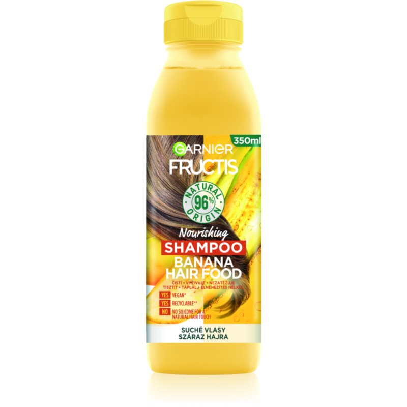 Garnier Fructis Banana Hair Food szampon odżywczy do włosów suchych 350 ml