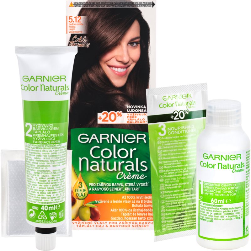 Garnier Color Naturals Creme coloração de cabelo tom 5.12 Icy Light Brown
