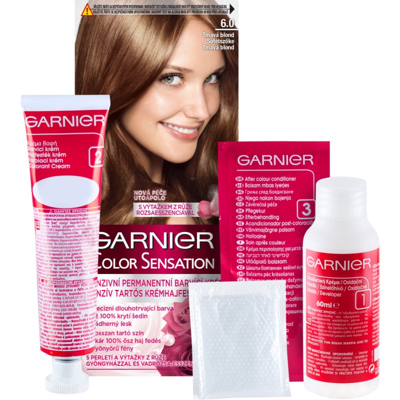 Garnier Color Sensation coloração de cabelo tom 6.0 Precious Dark Blonde
