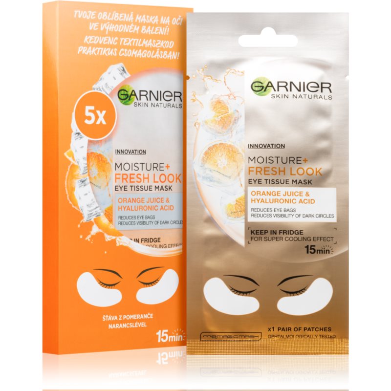 Garnier Skin Naturals Moisture+ Fresh Look комплект платнени маски 5 ks