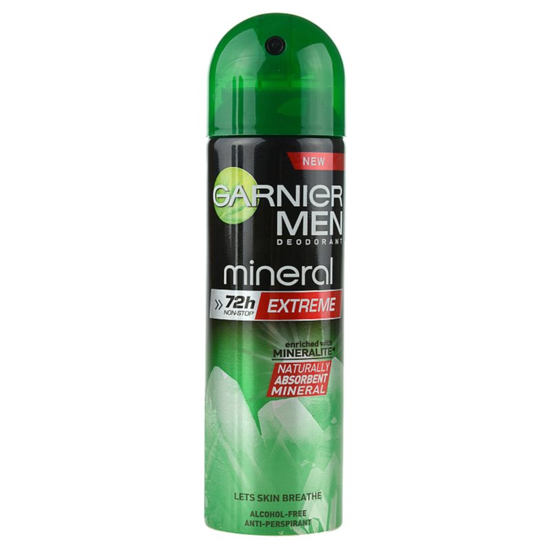 Garnier Men Mineral Extreme antitranspirante em spray 72h  150 ml