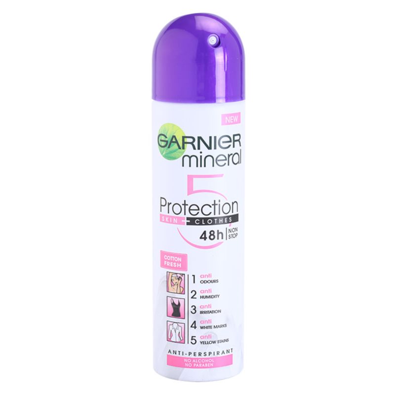 Garnier Mineral 5 Protection antitranspirante em spray 48 h  150 ml