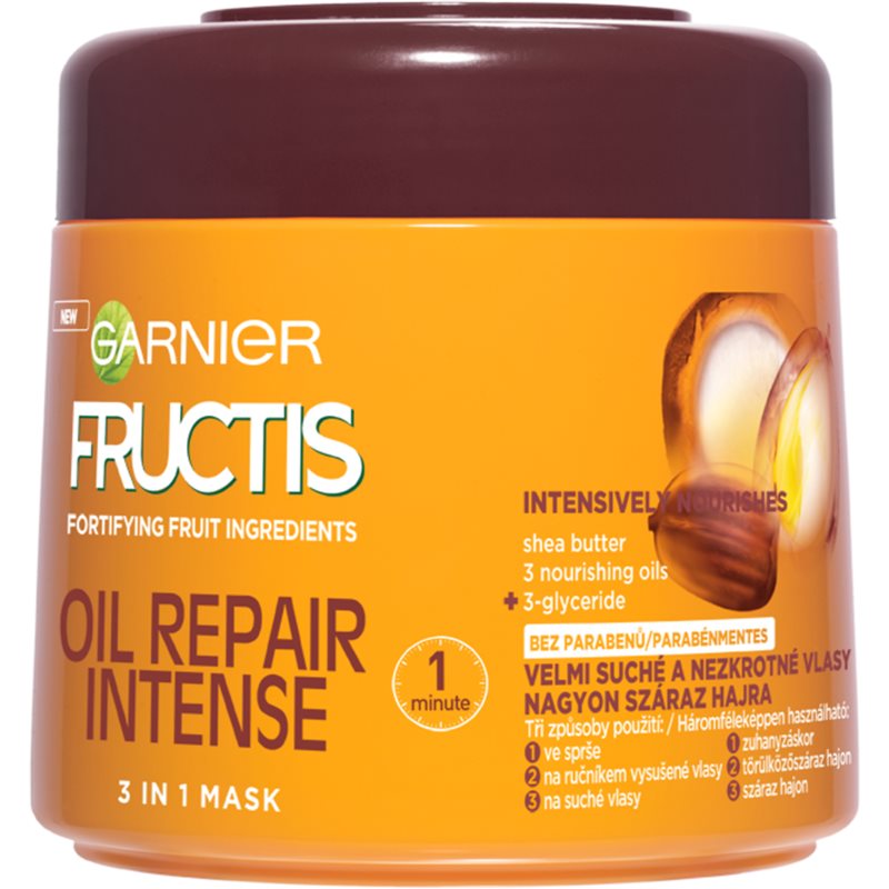 

Garnier Fructis Oil Repair Intense мультифункціональна маска 3в1