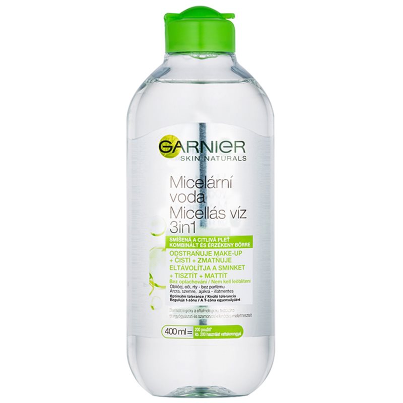 Garnier Skin Naturals agua micelar para pieles mixtas y sensibles 400 ml