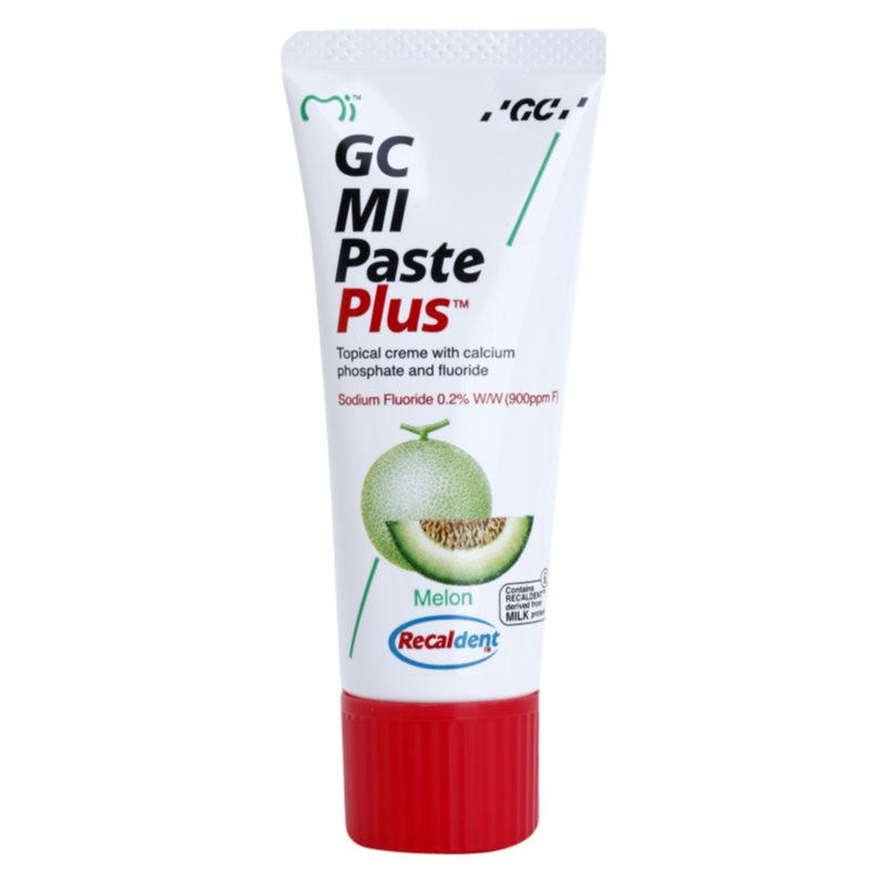 GC MI Paste Plus реминализиращ защитен крем за чувствителни зъби с флуорид вкус Melon 35 мл.