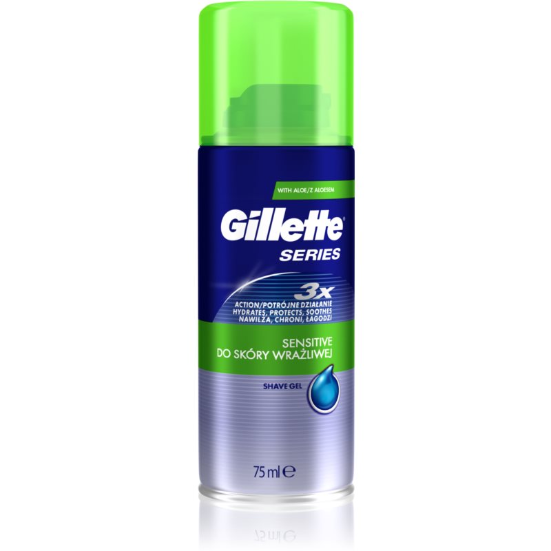 Gillette Series Sensitive gel de barbear para homens 75 ml
