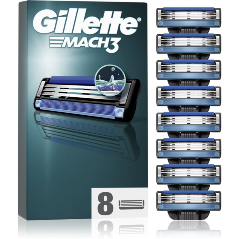 Gillette Mach3 recarga de lâminas 8 un.