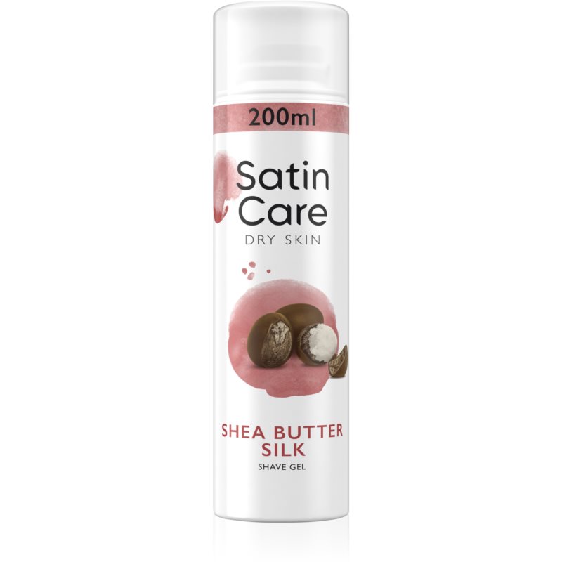 Gillette Satin Care Dry Skin gel na holení pro ženy Shea Butter 200 ml