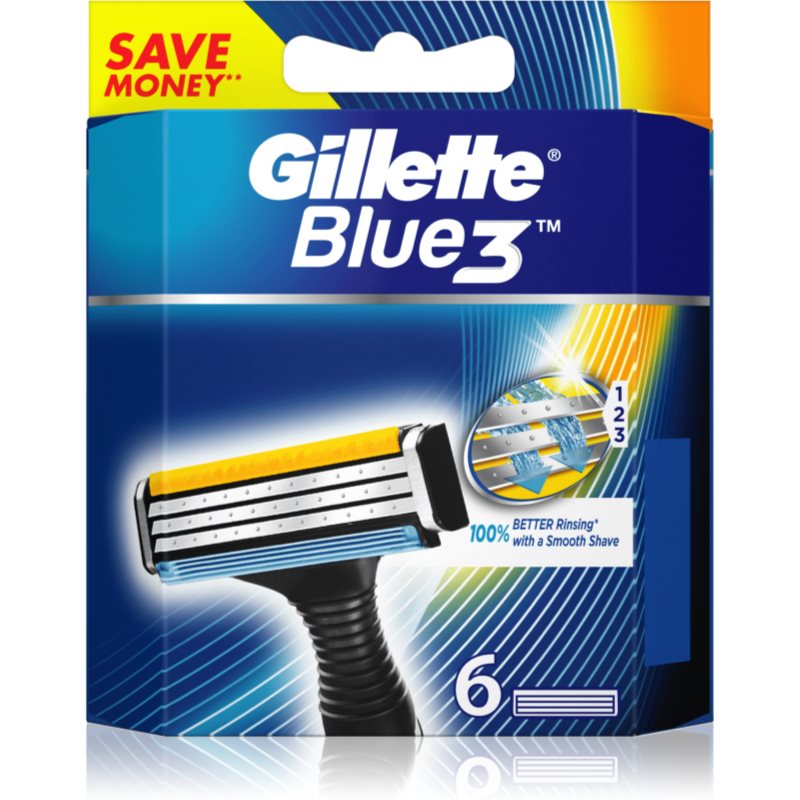 Gillette Blue3 zapasowe ostrza 6 szt.