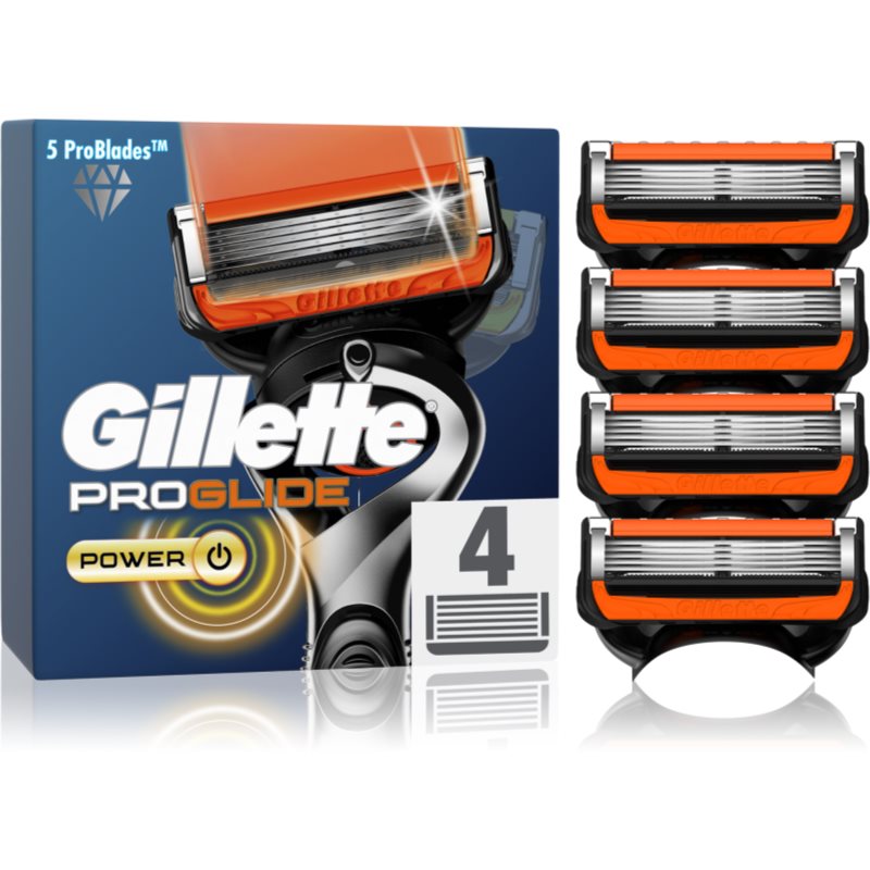Gillette Fusion5 Proglide Power recambios de cuchillas 4 ud