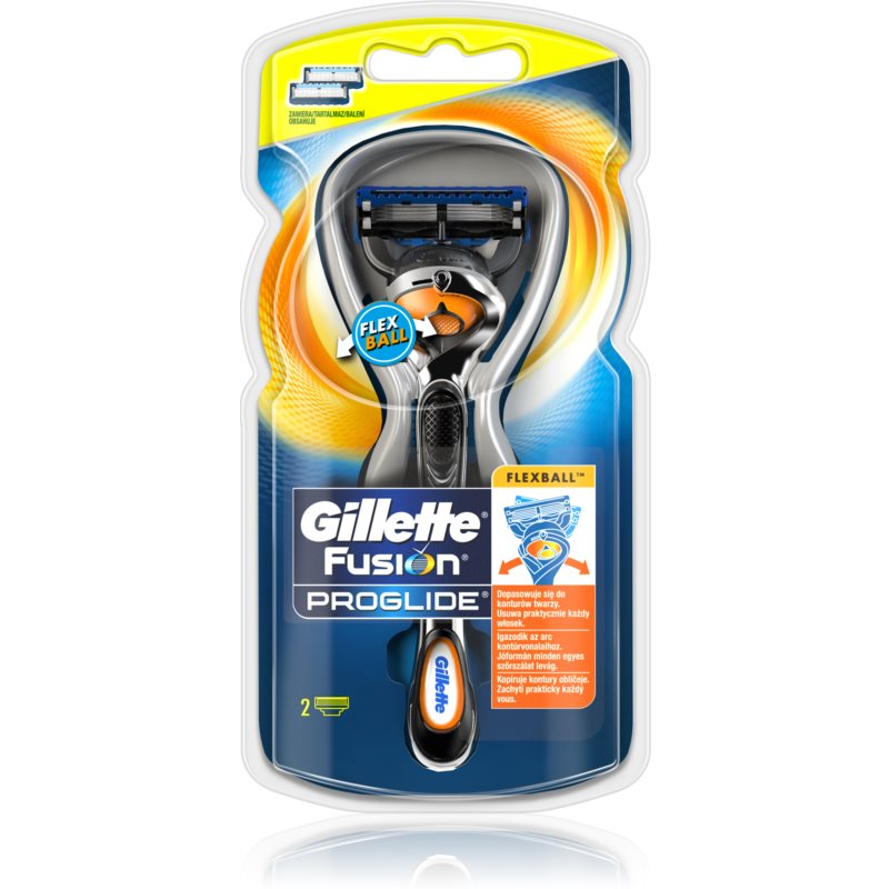 Gillette Fusion5 Proglide afeitadora + cabezales de recambio 2 uds 2 ud