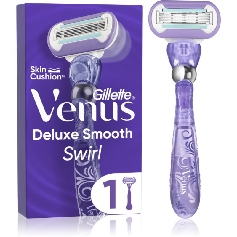 Gillette Venus Swirl Extra Smooth máquina de depilar + refil de lâminas 1 pçs