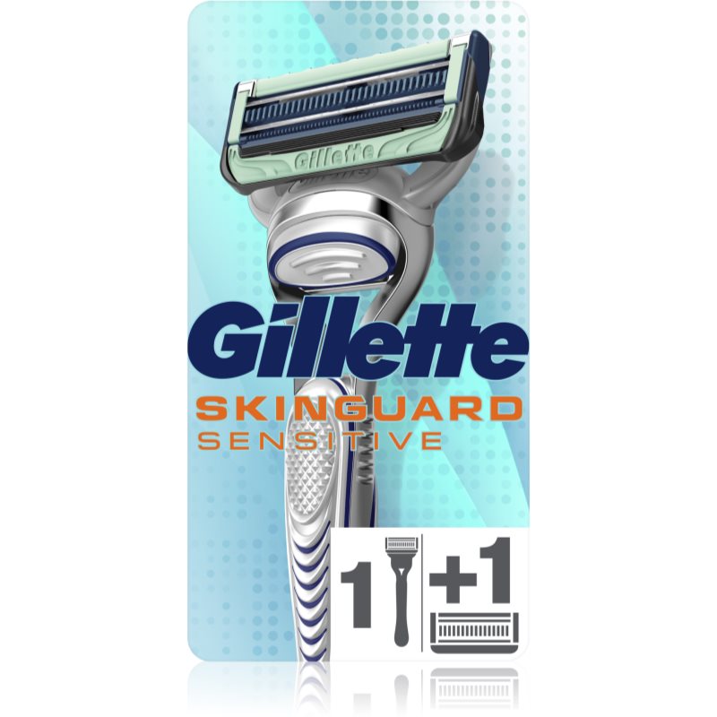 Gillette Skinguard Sensitive Rasierapparat für empfindliche Haut Ersatzklingen 2 pc