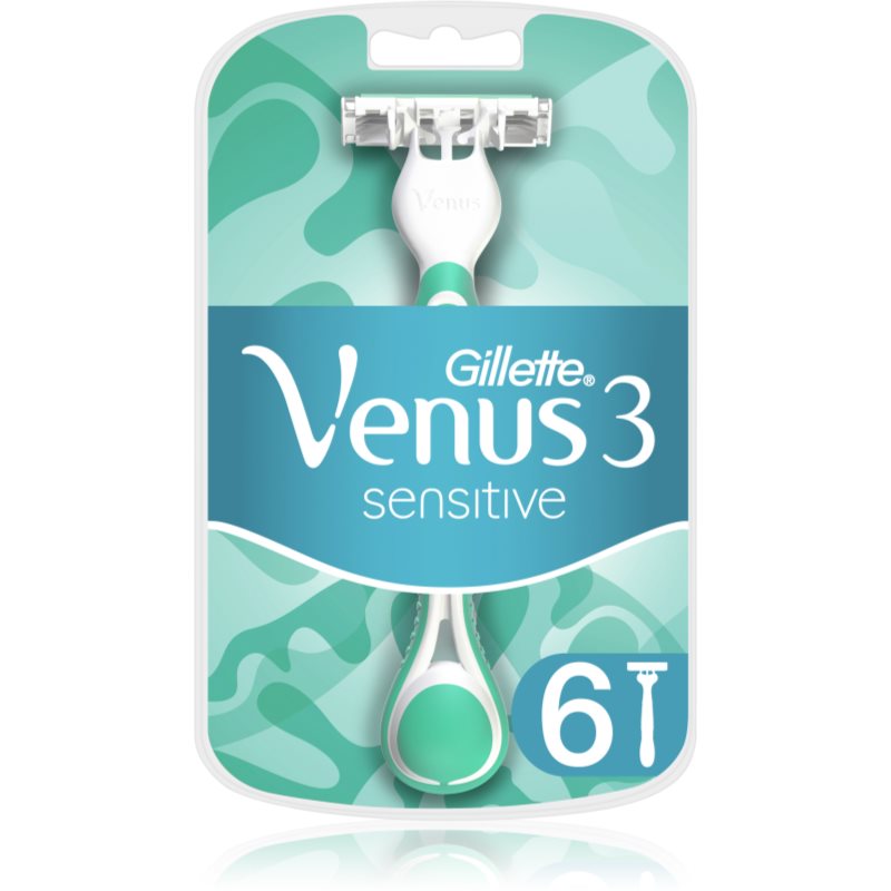 Gillette Venus 3 sensitive lâmina descartável 6 pçs 6 un.