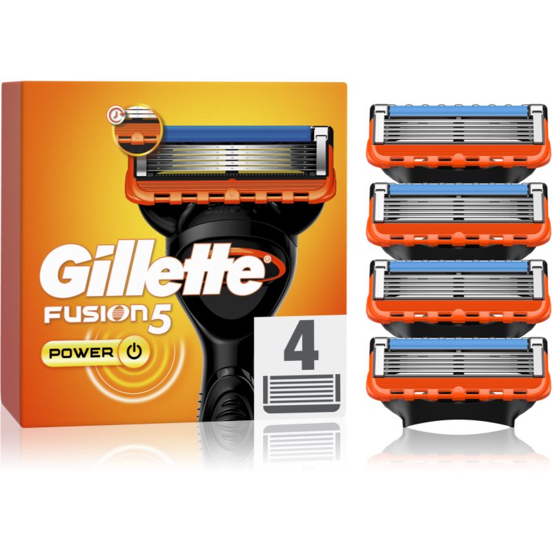 Gillette Fusion5 Power zapasowe ostrza 4 szt.