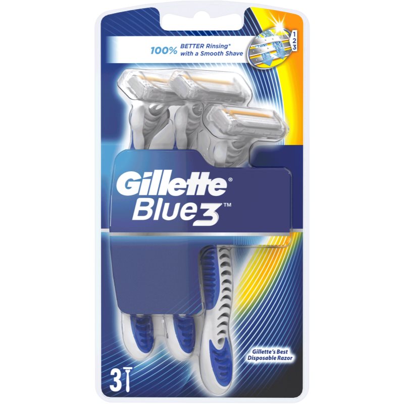 Gillette Blue 3 lâminas descartáveis 3 un.