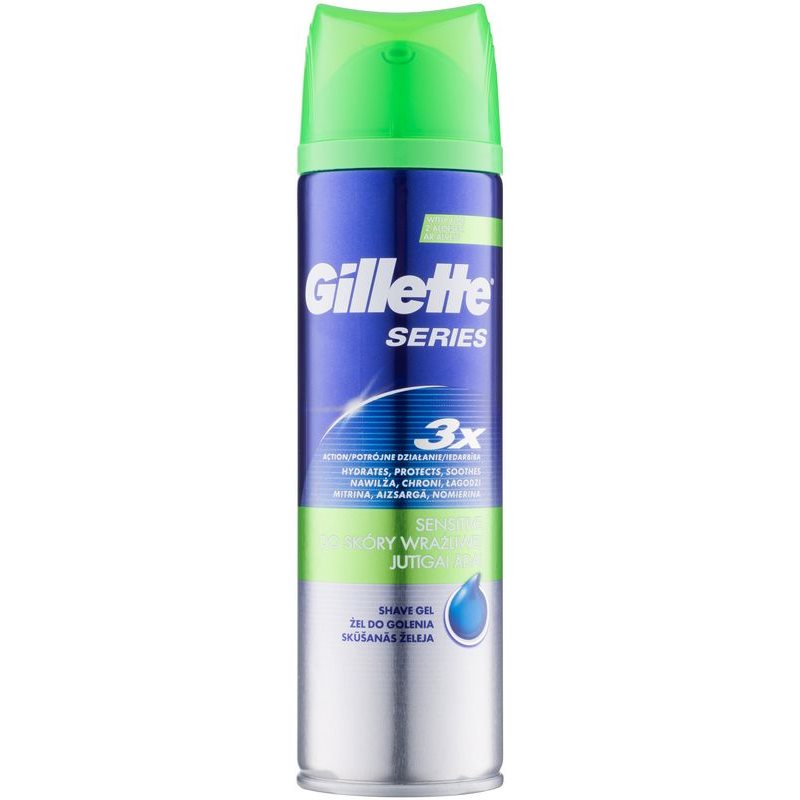 Gillette Series Sensitive gel de afeitar para hombre 200 ml