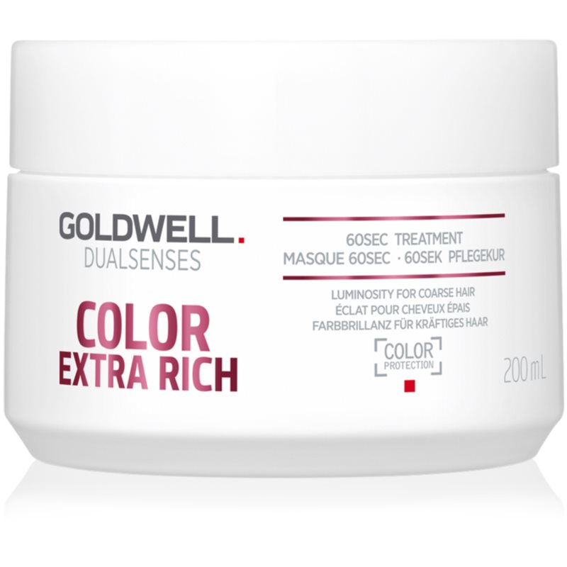 Goldwell Dualsenses Color Extra Rich mascarilla regeneradora para cabello áspero y teñido 200 ml