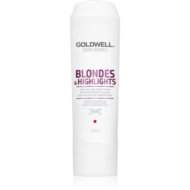 Goldwell Dualsenses Blondes & Highlights condicionador para cabelo loiro neutraliza tons amarelados 200 ml