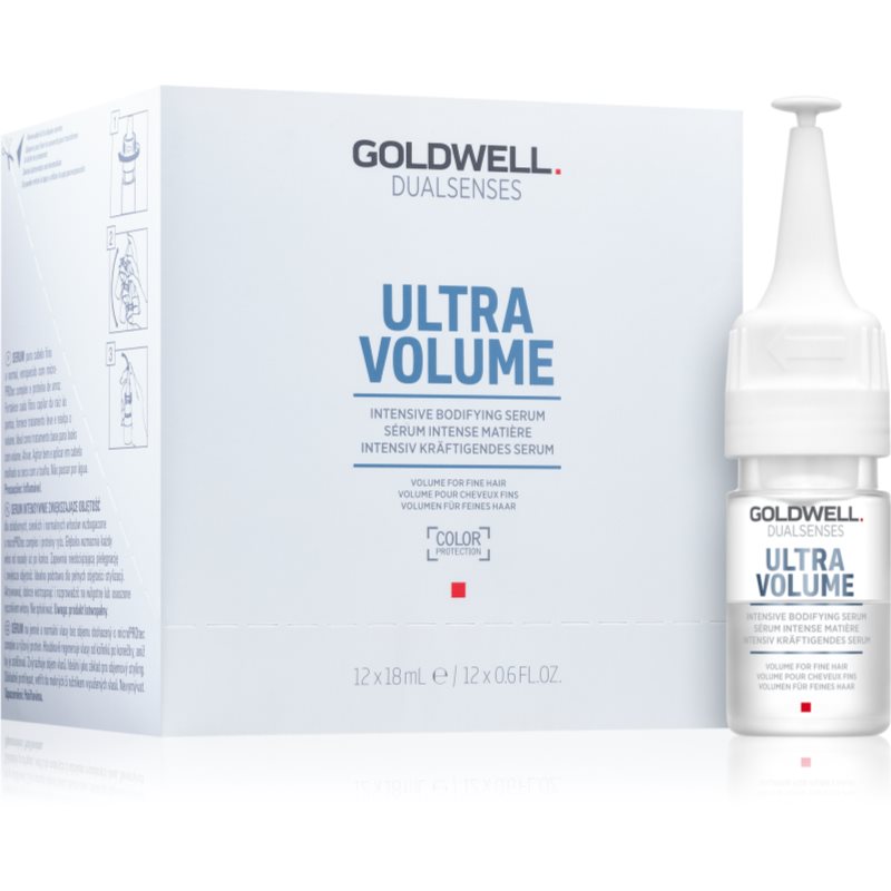 Goldwell Dualsenses Ultra Volume sérum sem enxaguar  para cabelo fino 12x18 ml