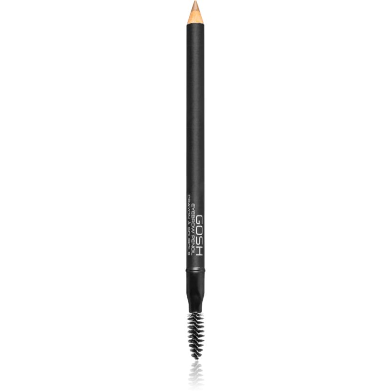 Gosh Eyebrow lápiz para cejas con cepillo tono 01 Brown 1,2 g