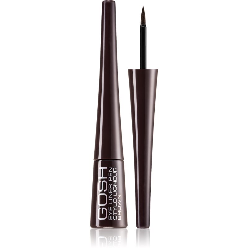 Gosh Eye Liner Pen ultra-fekete szemhéjtus árnyalat Brown 2,5 ml