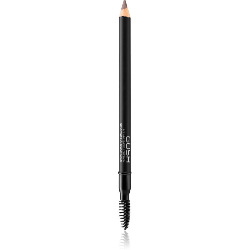 Gosh Eyebrow creion pentru sprancene cu pensula culoare 005 Dark Brown 1,2 g