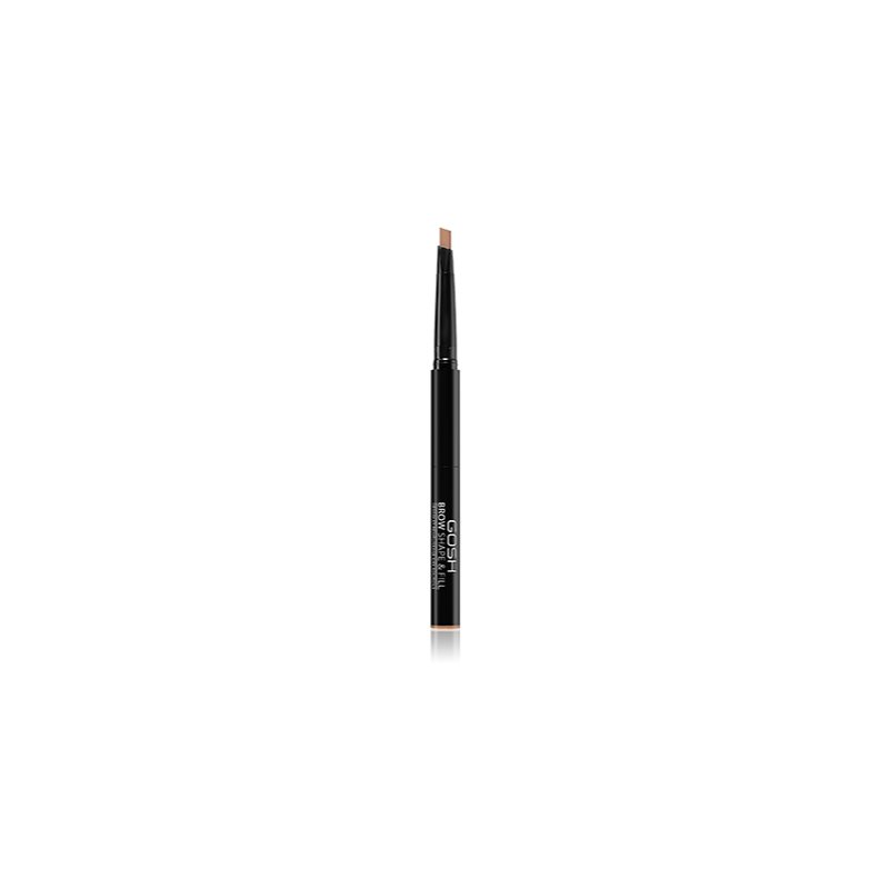 Gosh Brow Shape & Fill двустранен молив за вежди цвят 001 Brown 0,5 гр.