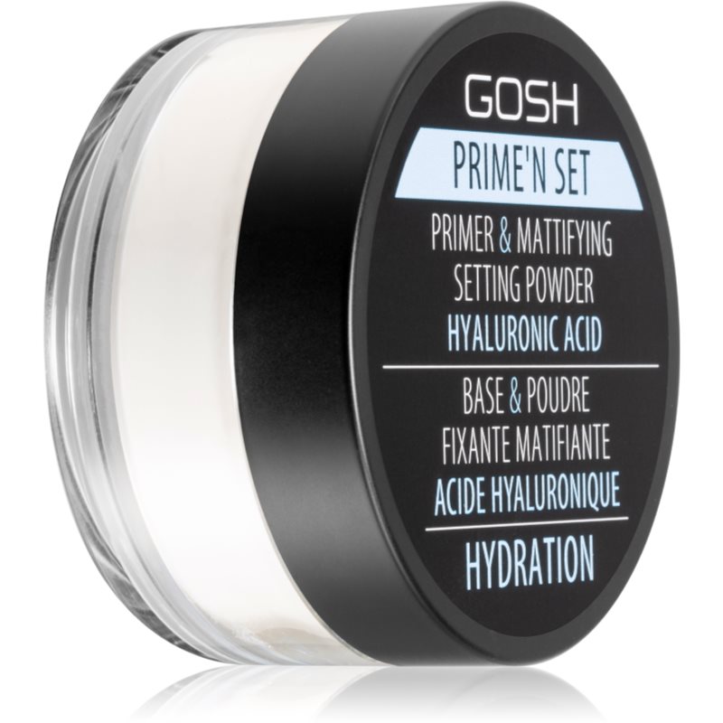 Gosh Prime'n Set pré-base e pó fixador 2 em 1 tom 003 Hydration 7 g
