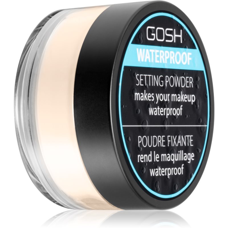 Gosh Waterproof Setting Powder voděodolný fixační pudr odstín 001 Transparent 7 g
