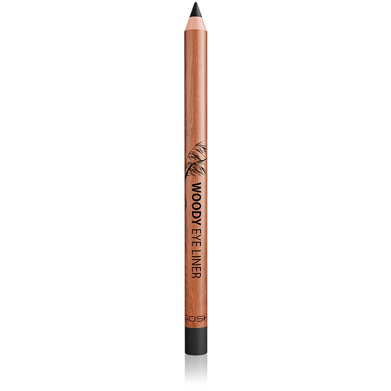 Gosh Woody водоустойчив молив за очи цвят 001 Ebony Black 1,1 гр.
