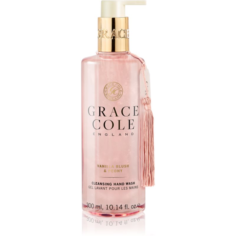 Grace Cole Vanilla Blush & Peony Jabón líquido cuidado especial para manos 300 ml