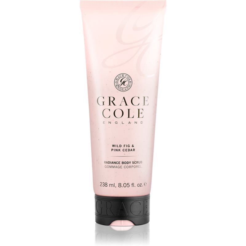 Grace Cole Wild Fig & Pink Cedar exfoliant pentru corp cu efect de iluminare 238 ml