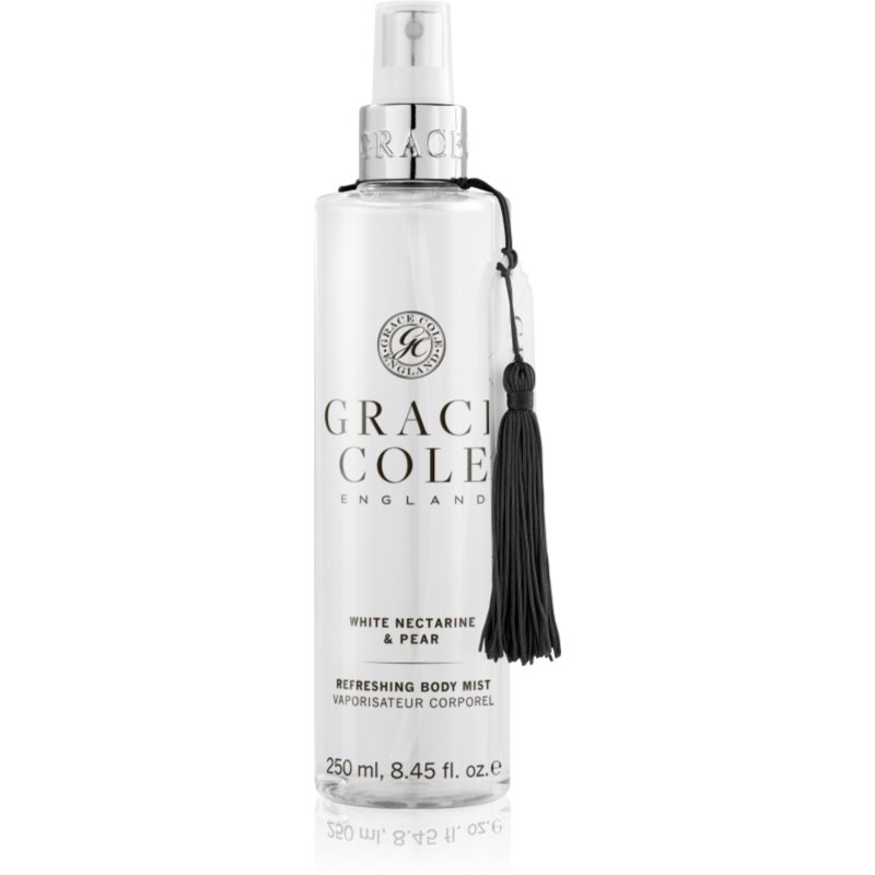 Grace Cole White Nectarine & Pear hydratisierender Nebel für den Körper 250 ml