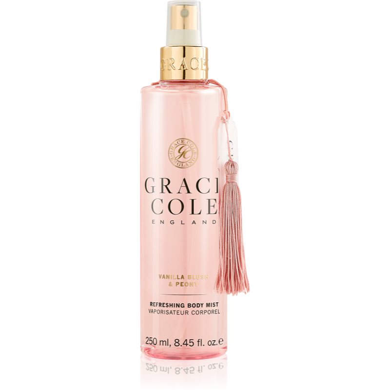 Grace Cole Vanilla Blush & Peony bruma refrescante para el cuerpo 250 ml