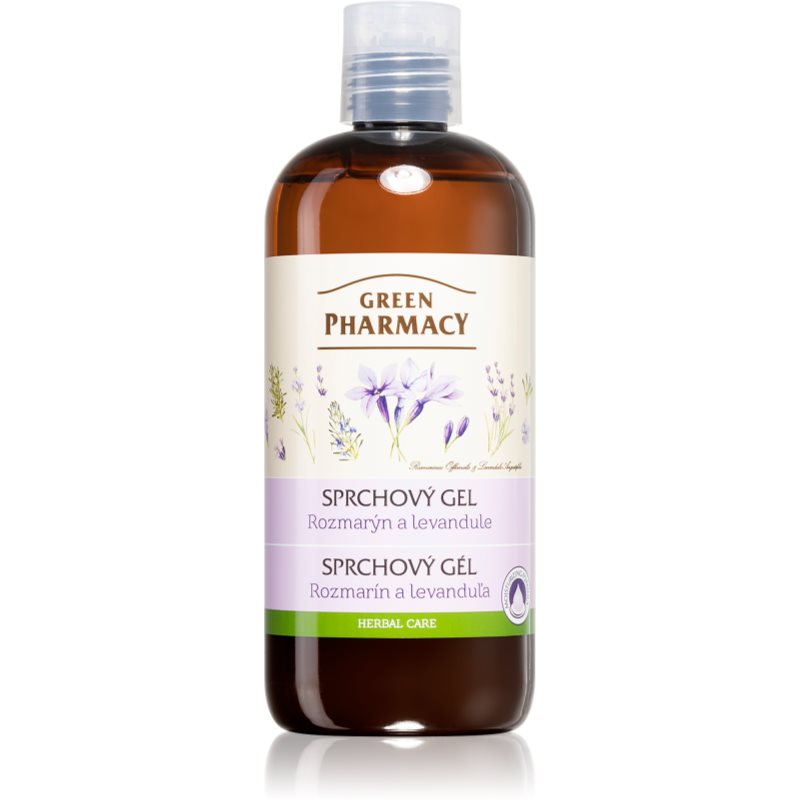 Green Pharmacy Body Care Rosemary & Lavender gel de banho cuidado intensivo 500 ml